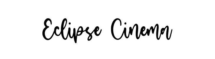Eclipse Cinema  Descarca Fonturi Gratis