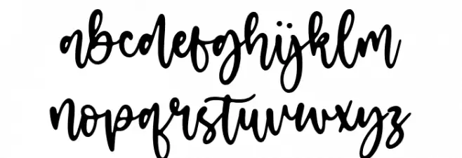 Eclipse Cinema Font LOWERCASE