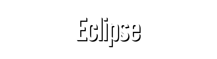 Eclipse Font
