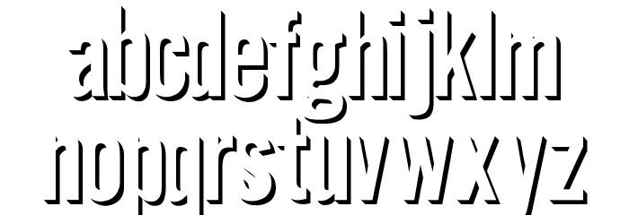 Eclipse Font LOWERCASE