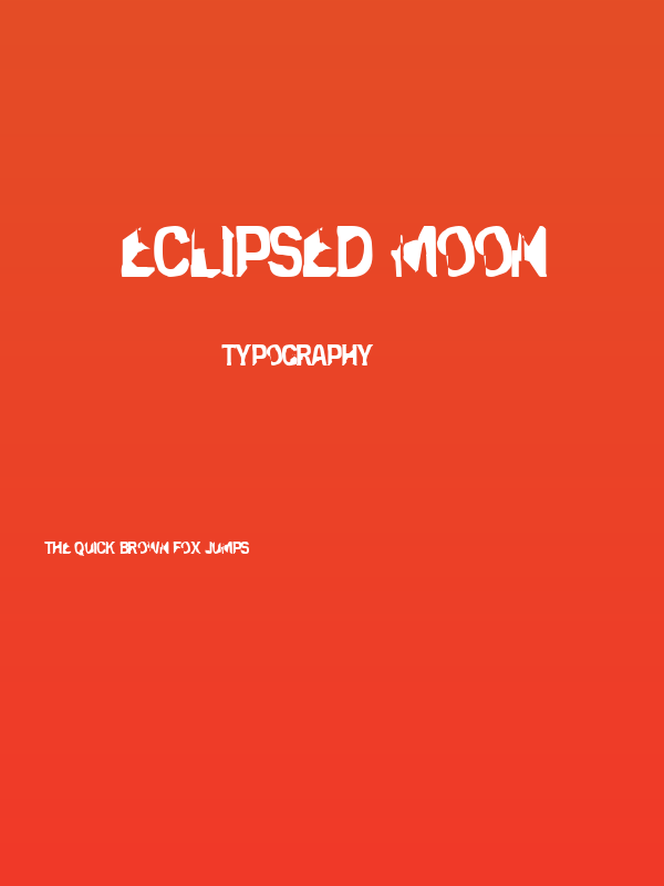 Eclipsed Moon Poster
