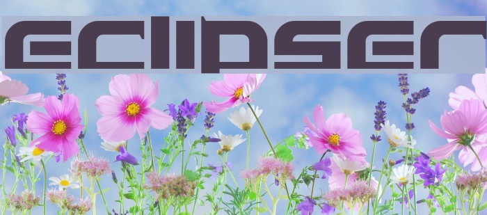 Eclipser Font examples