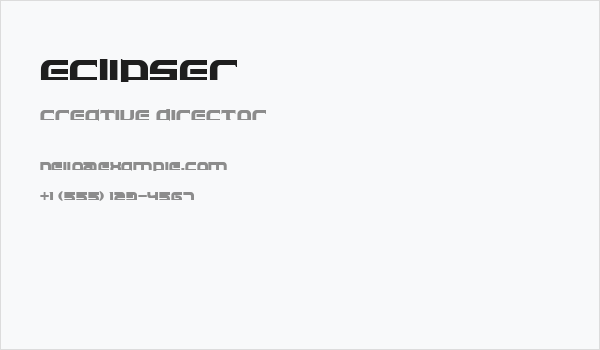 Eclipser Business Card