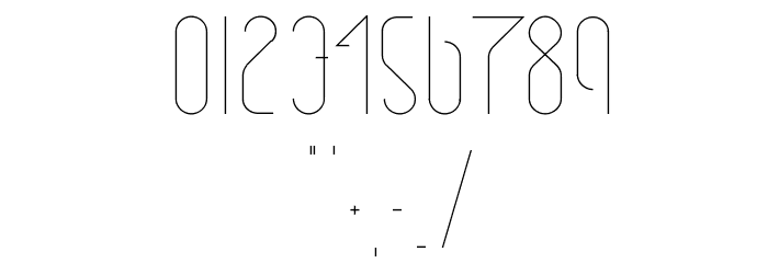 Ecliptic Light Font OTHER CHARS