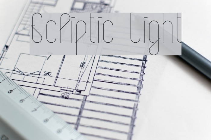 Ecliptic Light Font examples