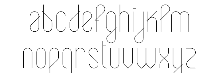 Ecliptic Light Font LOWERCASE