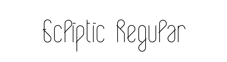 Ecliptic Regular  Free Fonts Download