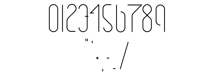 Ecliptic Regular Font OTHER CHARS