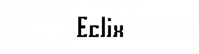 Eclix  免费字体下载
