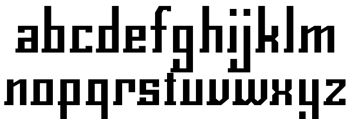 Eclix Font LOWERCASE
