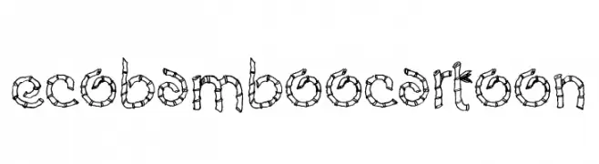 Eco Bamboo Cartoon  Fuentes Gratis Descargar
