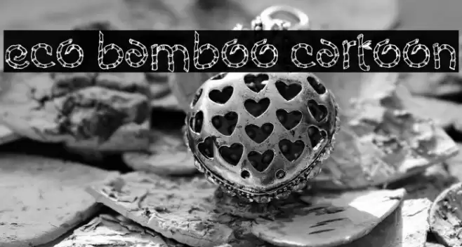 Eco Bamboo Cartoon Font examples