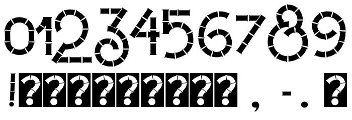 Eco Bamboo Fun Font OTHER CHARS