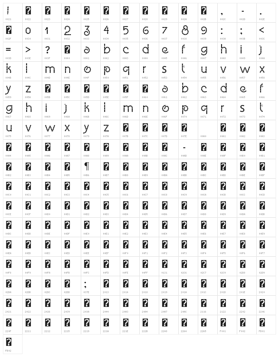 Eco Bamboo Fun Character Map