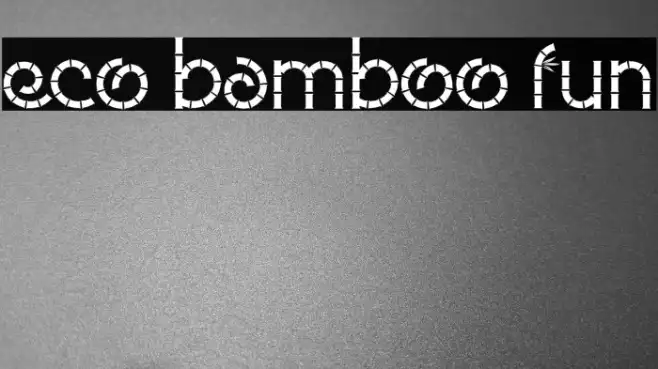 Eco Bamboo Fun Example 2