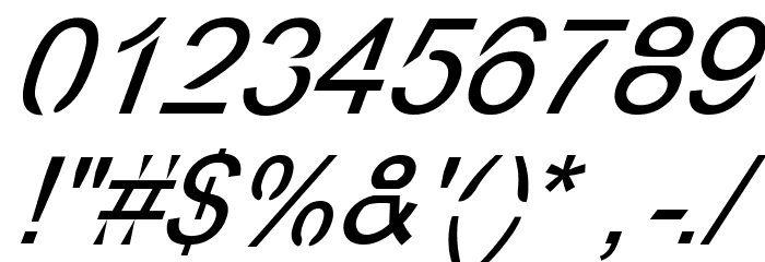 Eco-Files Italic Font OTHER CHARS