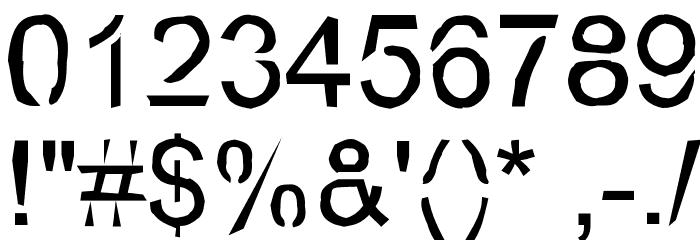 Eco-Files Rough Font OTHER CHARS