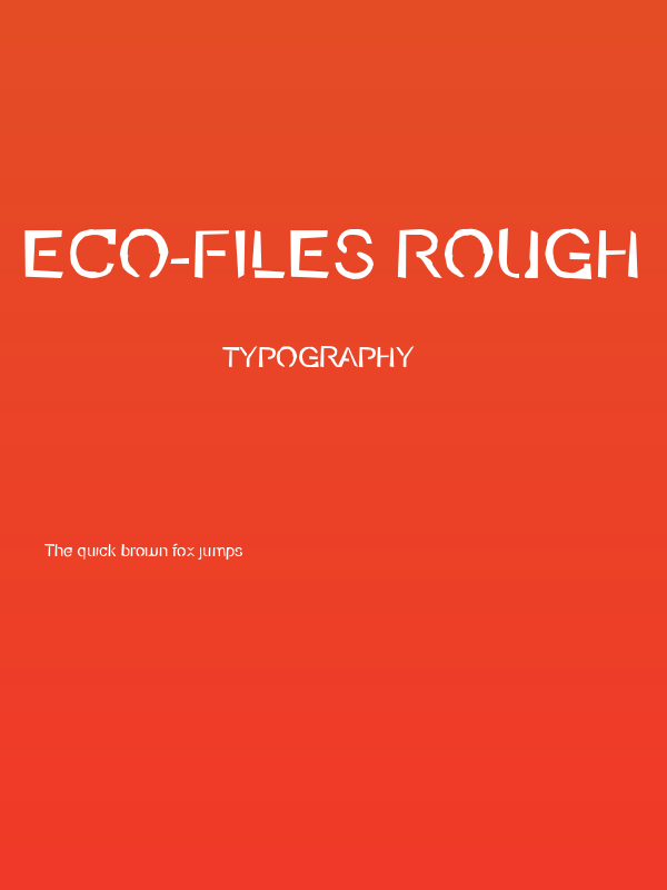 Eco-Files Rough Poster