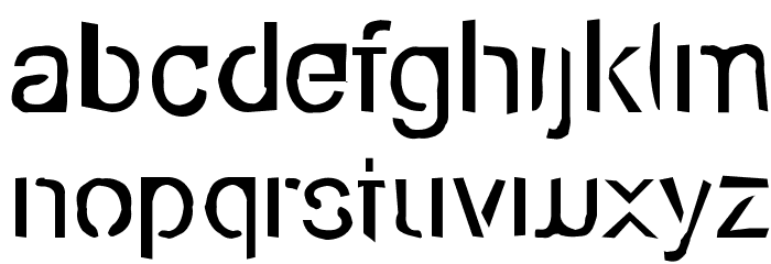 Eco-Files Rough Font LOWERCASE