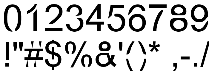 Eco-Files Font OTHER CHARS