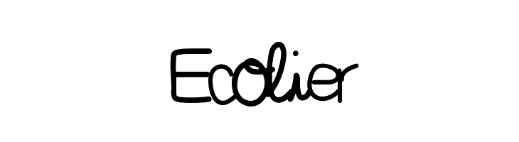 Ecolier  Frei Schriftart Herunterladen