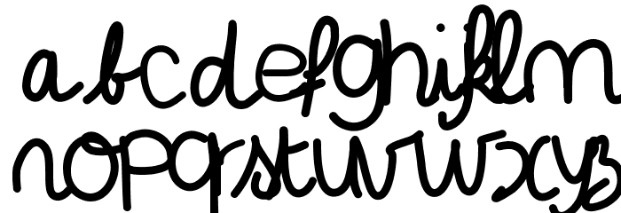 Ecolier Font LOWERCASE