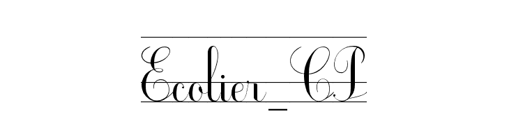 Ecolier_CP  font caratteri gratis