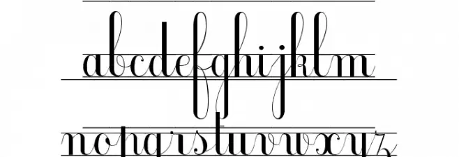 Ecolier_CP Schriftart Kleinbuchstaben