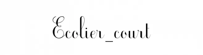 Ecolier_court  नि: शुल्क फ़ॉन्ट्स डाउनलोड