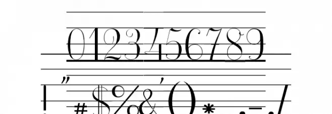 Ecolier_lignes Font OTHER CHARS