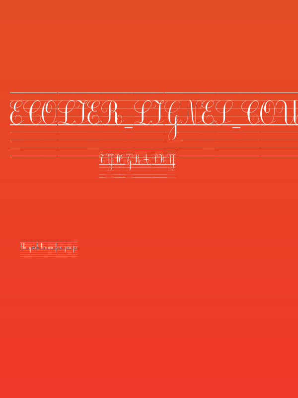 Ecolier_lignes_court Poster