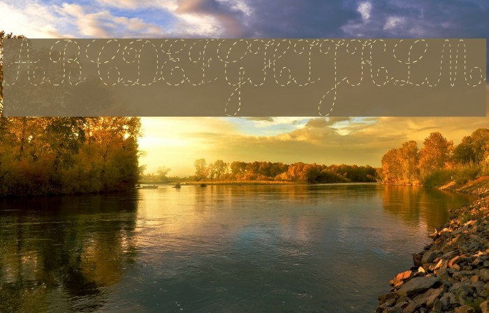 Ecolier_pointillés Font examples