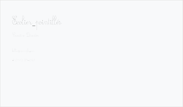 Ecolier_pointillés Business Card