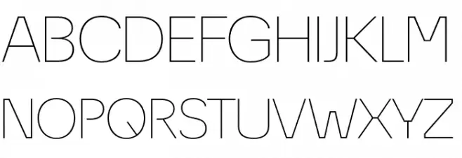 EconoSansRed-33ThinExpanded Schriftart Groß