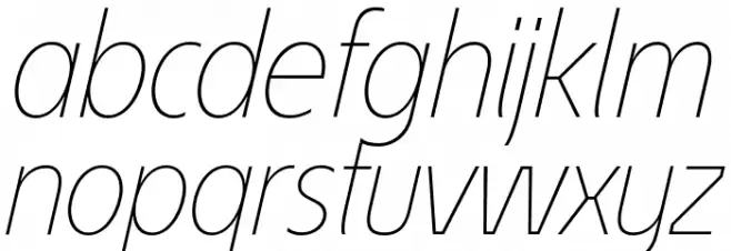EconoSansRed-36ThinItalic Fuentes MINÚSCULAS