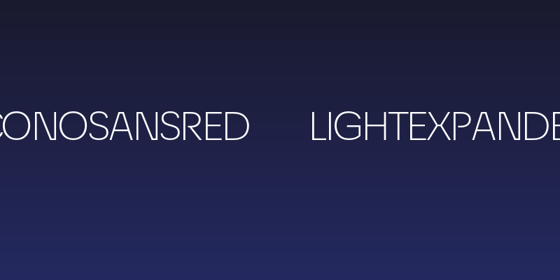 EconoSansRed-43LightExpanded Social Header