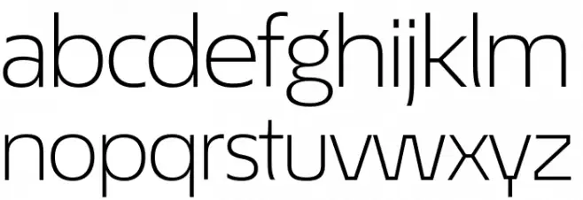 EconoSansRed-43LightExpanded 字体 小写