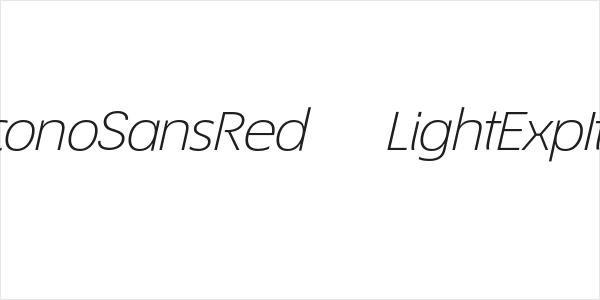 EconoSansRed-44LightExpIta Logo