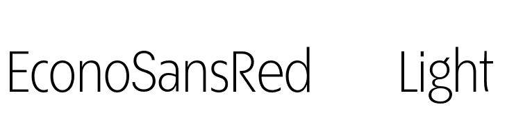 EconoSansRed-45Light  नि: शुल्क फ़ॉन्ट्स डाउनलोड