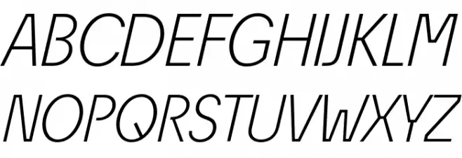 EconoSansRed-46LightItalic Шрифта ВЕРХНИЙ