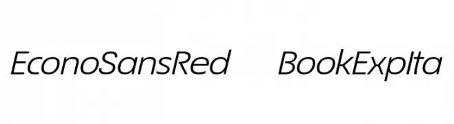 EconoSansRed-54BookExpIta  baixar fontes gratis