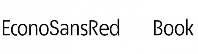 EconoSansRed-55Book  Descarca Fonturi Gratis