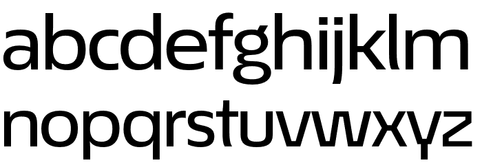 EconoSansRed-63MediumExpanded Font LOWERCASE
