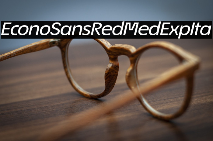 EconoSansRed-64MedExpIta Example 2