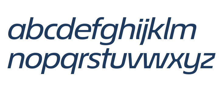 EconoSansRed-64MedExpIta Lowercase