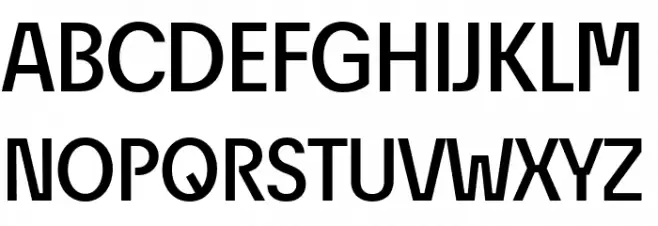 EconoSansRed-65Medium Font Litere mari