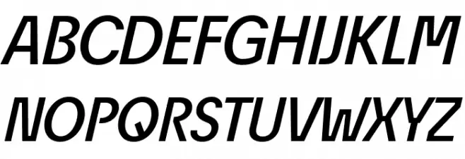 EconoSansRed-66MediumItalic फ़ॉन्ट अपरकेस