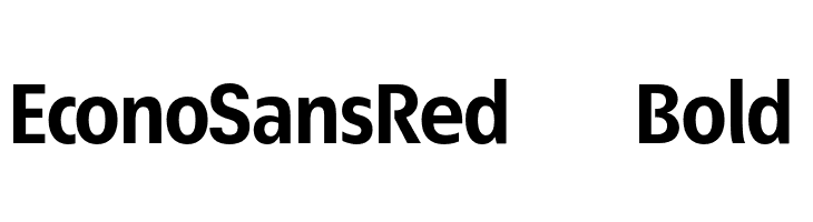 EconoSansRed-75Bold  免费字体下载