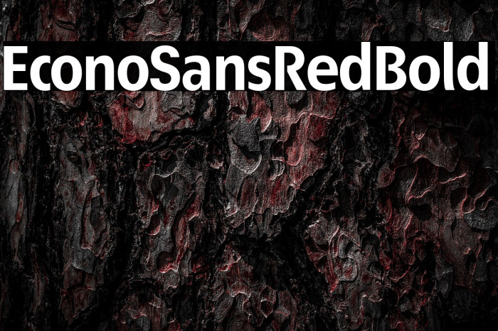 EconoSansRed-75Bold Example 3