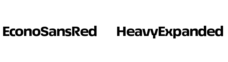 EconoSansRed-83HeavyExpanded  Скачать бесплатные шрифты